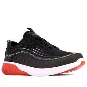 Nautica Sevier Sneaker | Men's | Black/Red | Size 9 | Sneakers | New